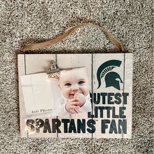 Michigan State Spartans baby photo frame home decor picture frame MSU NCAA